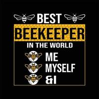 Bienen-T-Shirt-Design vektor