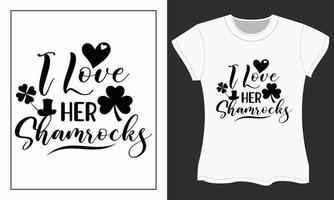 st. Patrick's Tag svg T-Shirt Design. vektor