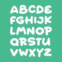 engelsk alfabet text vektor illustration