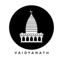 Herr Shiva vaidyanath Tempel Vektor Symbol. vaidyanath Tempel, deoghar, jharkhand Symbol .