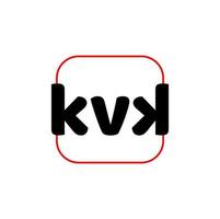 kvk Unternehmen Name Initiale Briefe Monogramm. kvk Briefe Logo. vektor