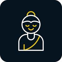 buddha vektor ikon