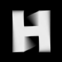 verwischen h Briefe Monogramm. h Marke Name Symbol. vektor