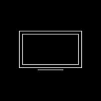 led TV vektor ikon. led lcd TV ikon symbol.