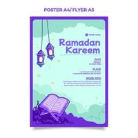 Ramadan Design Thema mit Hand zeichnen Stil Kunst vektor