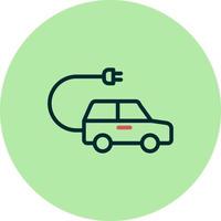 Vektorsymbol für Elektroautos vektor