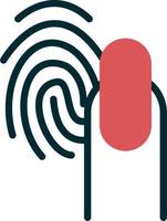 Touch-ID-Vektorsymbol vektor