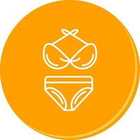 Bikini-Vektor-Symbol vektor