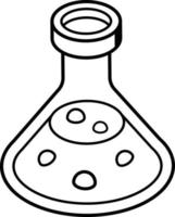 Download eines linearen Symbols für eine Zaubertrankflasche vektor