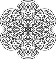 dekoratives Mandala-Design pro Vektor