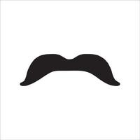 mustasch ikon logotyp vektor design