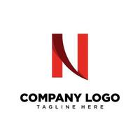 Logo-Design-Buchstabe n geeignet für Firmen-, Community-, persönliche Logos, Markenlogos vektor