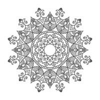 Kollektionen Kreismuster in Form eines Mandalas für Henna, Mehndi, Tattoos, Dekorationen. dekorative Dekoration im Ethno-orientalischen Stil. Malbuch Seite. kostenloser Vektor