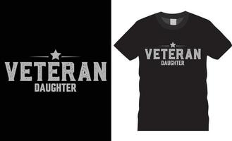 typografie-veteranentag kreativer t-shirt-designvektor vektor