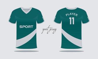 sporter jersey och t-shirt mall sporter jersey design. sporter design för fotboll tävlings gaming vektor