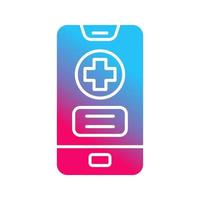 medicinsk app vektor ikon