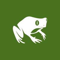grüner Frosch-Symbol und Symbol-Vektor-Illustration vektor