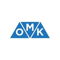 mok abstrakt första logotyp design på vit bakgrund. mok kreativ initialer brev logotyp begrepp. vektor