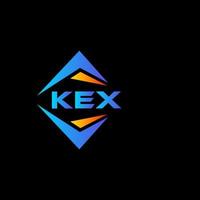 kex abstrakt Technologie Logo Design auf schwarz Hintergrund. kex kreativ Initialen Brief Logo Konzept. vektor