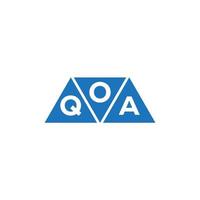 oqa abstrakt första logotyp design på vit bakgrund. oqa kreativ initialer brev logotyp begrepp. vektor
