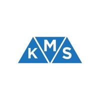 mks abstrakt första logotyp design på vit bakgrund. mks kreativ initialer brev logotyp begrepp. vektor