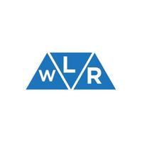 lwr abstrakt första logotyp design på vit bakgrund. lwr kreativ initialer brev logotyp begrepp. vektor