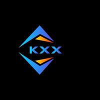 kxx abstrakt Technologie Logo Design auf schwarz Hintergrund. kxx kreativ Initialen Brief Logo Konzept. vektor