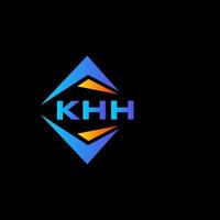 khh abstrakt Technologie Logo Design auf schwarz Hintergrund. khh kreativ Initialen Brief Logo Konzept. vektor