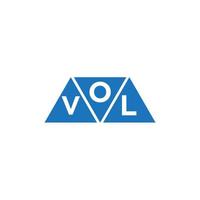 ovl abstrakt första logotyp design på vit bakgrund. ovl kreativ initialer brev logotyp begrepp. vektor