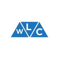 lwc abstrakt Initiale Logo Design auf Weiß Hintergrund. lwc kreativ Initialen Brief Logo Konzept. vektor