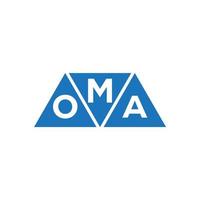 moa abstrakt första logotyp design på vit bakgrund. moa kreativ initialer brev logotyp begrepp. vektor