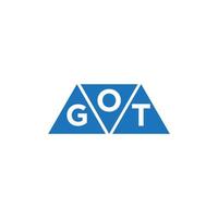 ogt abstrakt första logotyp design på vit bakgrund. ogt kreativ initialer brev logotyp begrepp. vektor