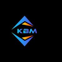 kbm abstrakt Technologie Logo Design auf schwarz Hintergrund. kbm kreativ Initialen Brief Logo Konzept. vektor