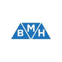 mbh abstrakt första logotyp design på vit bakgrund. mbh kreativ initialer brev logotyp begrepp. vektor