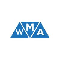 mwa abstrakt första logotyp design på vit bakgrund. mwa kreativ initialer brev logotyp begrepp. vektor