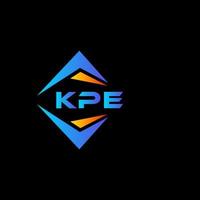 kpe abstrakt Technologie Logo Design auf schwarz Hintergrund. kpe kreativ Initialen Brief Logo Konzept. vektor