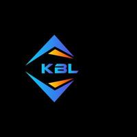 kbl abstrakt teknologi logotyp design på svart bakgrund. kbl kreativ initialer brev logotyp begrepp. vektor