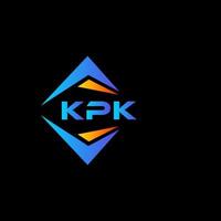 kpk abstrakt teknologi logotyp design på svart bakgrund. kpk kreativ initialer brev logotyp begrepp. vektor