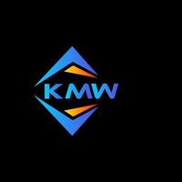 kmw abstrakt Technologie Logo Design auf schwarz Hintergrund. kmw kreativ Initialen Brief Logo Konzept. vektor