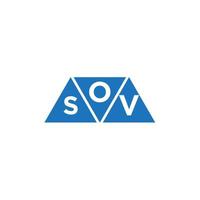 osv abstrakt första logotyp design på vit bakgrund. osv kreativ initialer brev logotyp begrepp. vektor