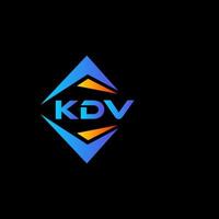 kdv abstrakt teknologi logotyp design på svart bakgrund. kdv kreativ initialer brev logotyp begrepp. vektor