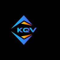 kqv abstrakt teknologi logotyp design på svart bakgrund. kqv kreativ initialer brev logotyp begrepp. vektor