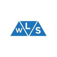 lws abstrakt första logotyp design på vit bakgrund. lws kreativ initialer brev logotyp begrepp. vektor