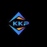 kkp abstrakt teknologi logotyp design på svart bakgrund. kkp kreativ initialer brev logotyp begrepp. vektor