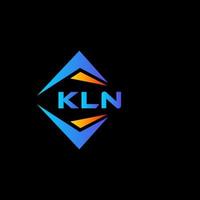 kln abstrakt Technologie Logo Design auf schwarz Hintergrund. kln kreativ Initialen Brief Logo Konzept. vektor