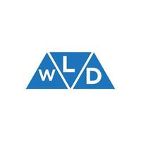 lwd abstrakt Initiale Logo Design auf Weiß Hintergrund. lwd kreativ Initialen Brief Logo Konzept. vektor