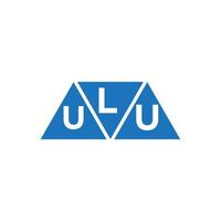 luu abstrakt första logotyp design på vit bakgrund. luu kreativ initialer brev logotyp begrepp. vektor