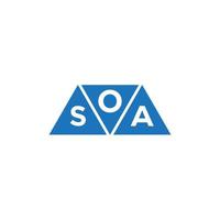 osa abstrakt Initiale Logo Design auf Weiß Hintergrund. osa kreativ Initialen Brief Logo Konzept. vektor