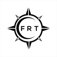 frt abstrakt teknologi cirkel miljö logotyp design på vit bakgrund. frt kreativ initialer brev logotyp. vektor