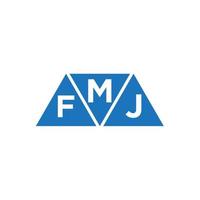 mfj abstrakt första logotyp design på vit bakgrund. mfj kreativ initialer brev logotyp begrepp. vektor